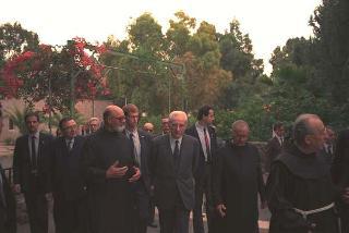 Il Presidente della Repubblica Francesco Cossiga durante il viaggio in Israele (18 - 21 dicembre 1987)