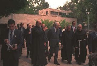 Il Presidente della Repubblica Francesco Cossiga durante il viaggio in Israele (18 - 21 dicembre 1987)