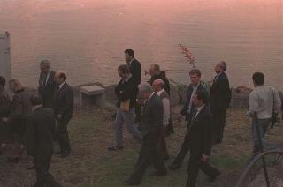 Il Presidente della Repubblica Francesco Cossiga durante il viaggio in Israele (18 - 21 dicembre 1987)