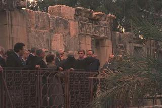 Il Presidente della Repubblica Francesco Cossiga durante il viaggio in Israele (18 - 21 dicembre 1987)