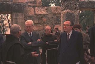 Il Presidente della Repubblica Francesco Cossiga durante il viaggio in Israele (18 - 21 dicembre 1987)