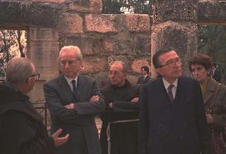 Il Presidente della Repubblica Francesco Cossiga durante il viaggio in Israele (18 - 21 dicembre 1987)