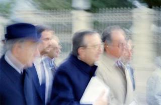 Il Presidente della Repubblica Francesco Cossiga durante il viaggio in Israele (18 - 21 dicembre 1987)