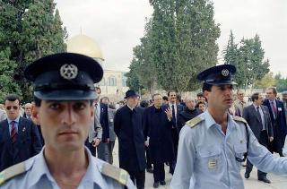 Il Presidente della Repubblica Francesco Cossiga durante il viaggio in Israele (18 - 21 dicembre 1987)