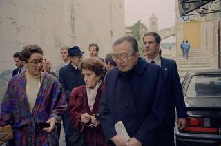 Il Presidente della Repubblica Francesco Cossiga durante il viaggio in Israele (18 - 21 dicembre 1987)