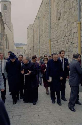 Il Presidente della Repubblica Francesco Cossiga durante il viaggio in Israele (18 - 21 dicembre 1987)