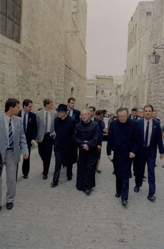 Il Presidente della Repubblica Francesco Cossiga durante il viaggio in Israele (18 - 21 dicembre 1987)