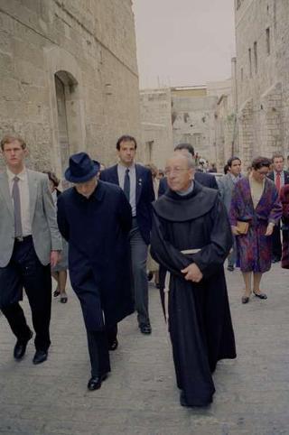 Il Presidente della Repubblica Francesco Cossiga durante il viaggio in Israele (18 - 21 dicembre 1987)