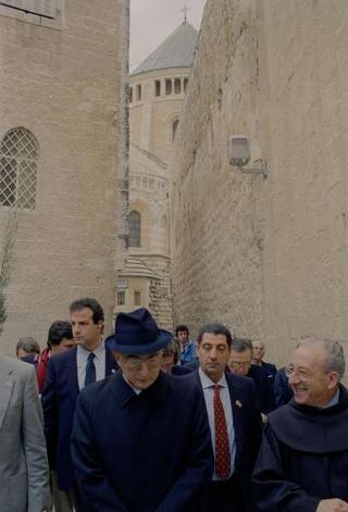 Il Presidente della Repubblica Francesco Cossiga durante il viaggio in Israele (18 - 21 dicembre 1987)