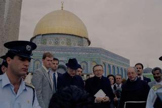 Il Presidente della Repubblica Francesco Cossiga durante il viaggio in Israele (18 - 21 dicembre 1987)