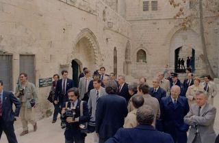 Il Presidente della Repubblica Francesco Cossiga durante il viaggio in Israele (18 - 21 dicembre 1987)