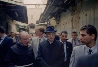 Il Presidente della Repubblica Francesco Cossiga durante il viaggio in Israele (18 - 21 dicembre 1987)