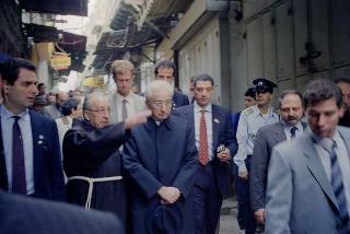 Il Presidente della Repubblica Francesco Cossiga durante il viaggio in Israele (18 - 21 dicembre 1987)