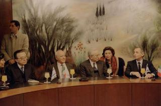 Il Presidente della Repubblica Francesco Cossiga durante il viaggio in Israele (18 - 21 dicembre 1987)