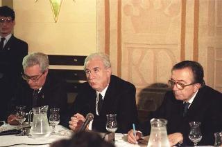 Il Presidente della Repubblica Francesco Cossiga durante il viaggio in Israele (18 - 21 dicembre 1987)