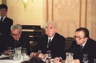 Il Presidente della Repubblica Francesco Cossiga durante il viaggio in Israele (18 - 21 dicembre 1987)
