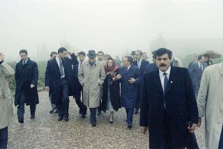 Il Presidente della Repubblica Francesco Cossiga durante il viaggio in Israele (18 - 21 dicembre 1987)