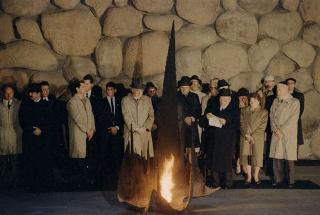 Il Presidente della Repubblica Francesco Cossiga durante il viaggio in Israele (18 - 21 dicembre 1987)