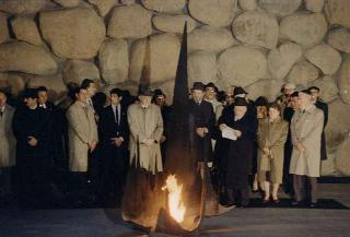 Il Presidente della Repubblica Francesco Cossiga durante il viaggio in Israele (18 - 21 dicembre 1987)