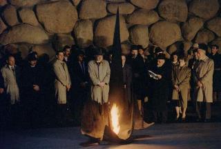 Il Presidente della Repubblica Francesco Cossiga durante il viaggio in Israele (18 - 21 dicembre 1987)