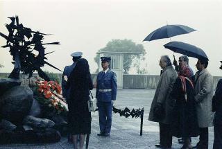Il Presidente della Repubblica Francesco Cossiga durante il viaggio in Israele (18 - 21 dicembre 1987)