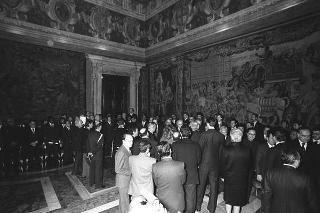 Presentazione degli auguri da parte del Corpo Diplomatico al Presidente della Repubblica Francesco Cossiga