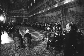 Presentazione degli auguri da parte del Corpo Diplomatico al Presidente della Repubblica Francesco Cossiga