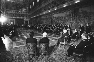 Presentazione degli auguri da parte del Corpo Diplomatico al Presidente della Repubblica Francesco Cossiga