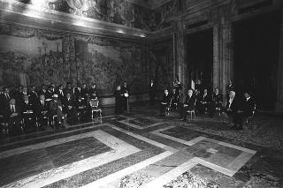 Presentazione degli auguri da parte del Corpo Diplomatico al Presidente della Repubblica Francesco Cossiga
