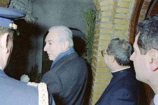 Visita del Presidente della Repubblica Francesco Cossiga alle Caserme dell'Ufficio Presidenziale della Polizia di Stato, del Nucleo Carabinieri Presidenziale e dei Carabinieri Guardie del Presidente della Repubblica