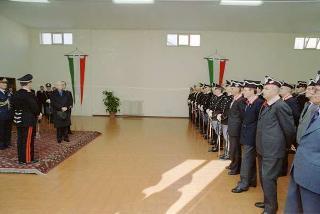 Visita del Presidente della Repubblica Francesco Cossiga alle Caserme dell'Ufficio Presidenziale della Polizia di Stato, del Nucleo Carabinieri Presidenziale e dei Carabinieri Guardie del Presidente della Repubblica