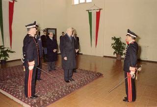 Visita del Presidente della Repubblica Francesco Cossiga alle Caserme dell'Ufficio Presidenziale della Polizia di Stato, del Nucleo Carabinieri Presidenziale e dei Carabinieri Guardie del Presidente della Repubblica