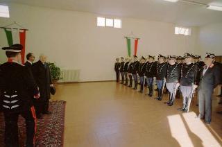 Visita del Presidente della Repubblica Francesco Cossiga alle Caserme dell'Ufficio Presidenziale della Polizia di Stato, del Nucleo Carabinieri Presidenziale e dei Carabinieri Guardie del Presidente della Repubblica