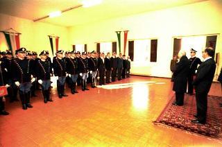 Visita del Presidente della Repubblica Francesco Cossiga alle Caserme dell'Ufficio Presidenziale della Polizia di Stato, del Nucleo Carabinieri Presidenziale e dei Carabinieri Guardie del Presidente della Repubblica