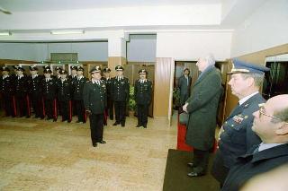 Visita del Presidente della Repubblica Francesco Cossiga alle Caserme dell'Ufficio Presidenziale della Polizia di Stato, del Nucleo Carabinieri Presidenziale e dei Carabinieri Guardie del Presidente della Repubblica