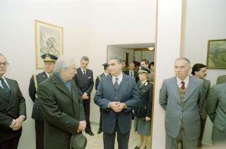 Visita del Presidente della Repubblica Francesco Cossiga alle Caserme dell'Ufficio Presidenziale della Polizia di Stato, del Nucleo Carabinieri Presidenziale e dei Carabinieri Guardie del Presidente della Repubblica