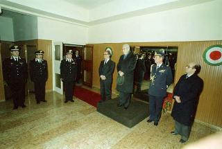 Visita del Presidente della Repubblica Francesco Cossiga alle Caserme dell'Ufficio Presidenziale della Polizia di Stato, del Nucleo Carabinieri Presidenziale e dei Carabinieri Guardie del Presidente della Repubblica