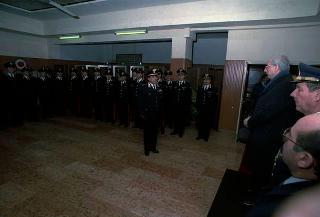 Visita del Presidente della Repubblica Francesco Cossiga alle Caserme dell'Ufficio Presidenziale della Polizia di Stato, del Nucleo Carabinieri Presidenziale e dei Carabinieri Guardie del Presidente della Repubblica