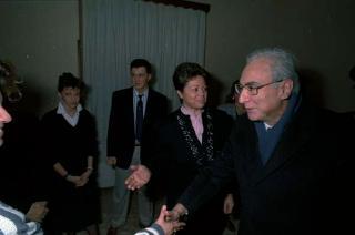 Visita del Presidente della Repubblica Francesco Cossiga alle Caserme dell'Ufficio Presidenziale della Polizia di Stato, del Nucleo Carabinieri Presidenziale e dei Carabinieri Guardie del Presidente della Repubblica
