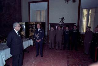 Visita del Presidente della Repubblica Francesco Cossiga alle Caserme dell'Ufficio Presidenziale della Polizia di Stato, del Nucleo Carabinieri Presidenziale e dei Carabinieri Guardie del Presidente della Repubblica
