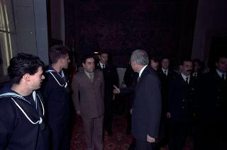 Visita del Presidente della Repubblica Francesco Cossiga alle Caserme dell'Ufficio Presidenziale della Polizia di Stato, del Nucleo Carabinieri Presidenziale e dei Carabinieri Guardie del Presidente della Repubblica