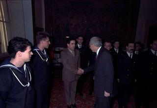 Visita del Presidente della Repubblica Francesco Cossiga alle Caserme dell'Ufficio Presidenziale della Polizia di Stato, del Nucleo Carabinieri Presidenziale e dei Carabinieri Guardie del Presidente della Repubblica