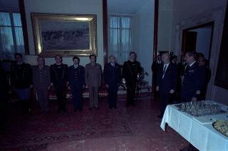Visita del Presidente della Repubblica Francesco Cossiga alle Caserme dell'Ufficio Presidenziale della Polizia di Stato, del Nucleo Carabinieri Presidenziale e dei Carabinieri Guardie del Presidente della Repubblica