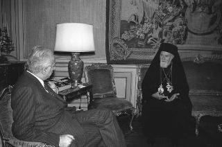 Incontro del Presidente della Repubblica Francesco Cossiga con Sua Beatitudine Maximos V, Patriarca Greco Melchita Cattolico di Gerusalemme