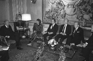 Incontro del Presidente della Repubblica Francesco Cossiga con  Branko Mikulic, primo ministro della Repubblica Socialista Federativa di Jugoslavia