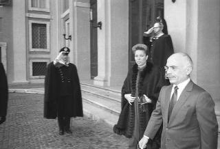 Colloquio e successiva colazione con le LL.MM. Re Hussein I e la regina Noor del Regno Hascemita di Giordania