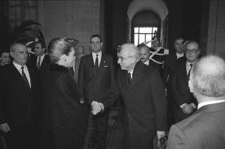 Colloquio e successiva colazione con le LL.MM. Re Hussein I e la regina Noor del Regno Hascemita di Giordania