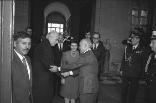 Colloquio e successiva colazione con le LL.MM. Re Hussein I e la regina Noor del Regno Hascemita di Giordania