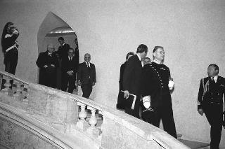 Colloquio e successiva colazione con le LL.MM. Re Hussein I e la regina Noor del Regno Hascemita di Giordania