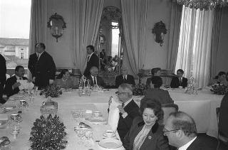 Colloquio e successiva colazione con le LL.MM. Re Hussein I e la regina Noor del Regno Hascemita di Giordania